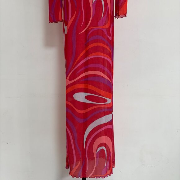 Pucci Marmo Sheer Tulle Maxi Dress - Picture 12 of 13